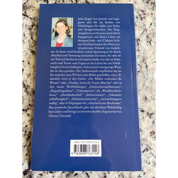 Nachmittelnachtsonne Gedichte By Julia Ziegler Paperback Poetry Book - Picture 2 of 7